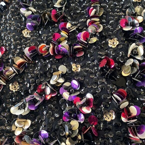 Vintage 60s beaded vest Embellished with sequins. 100% Wiool Must see Video - Picture 15 of 16